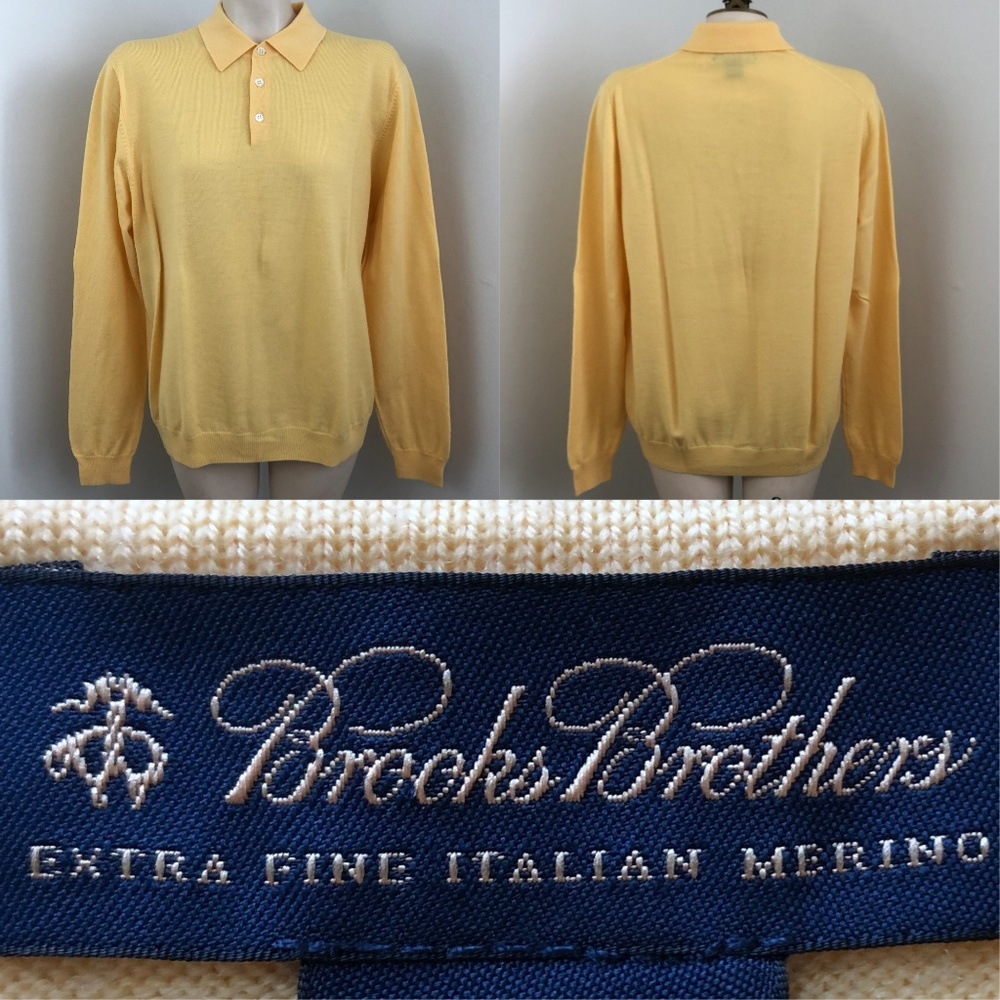 BROOKS BROTHERS Extra Fine Italian Merino Sweater
